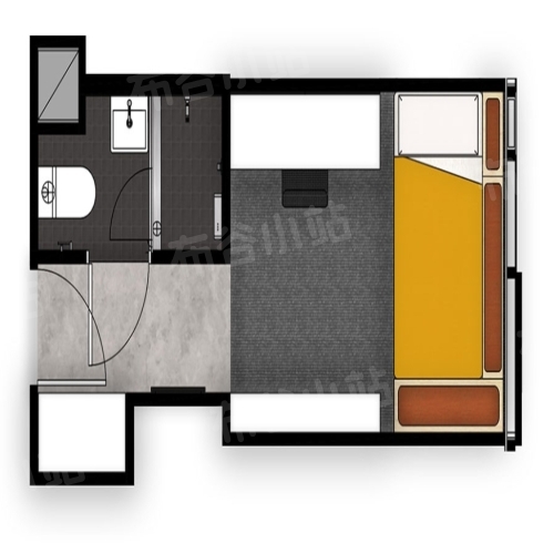 Single Bedroom – 5 Share Apt