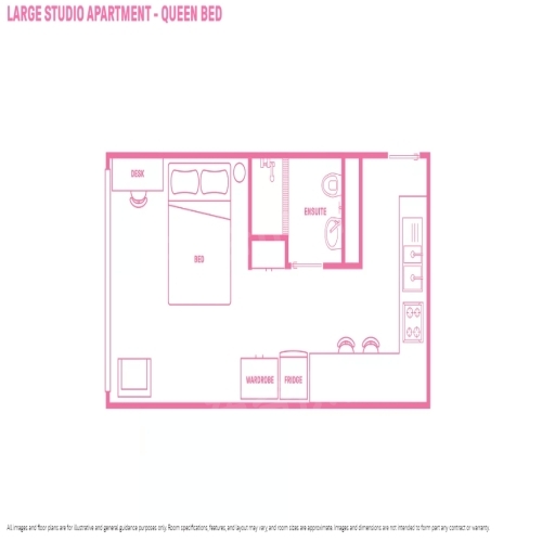 Large studio apartment
